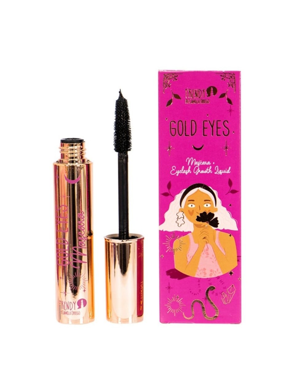 Kit duo pestañina + fortalecedora gold eyes trendy