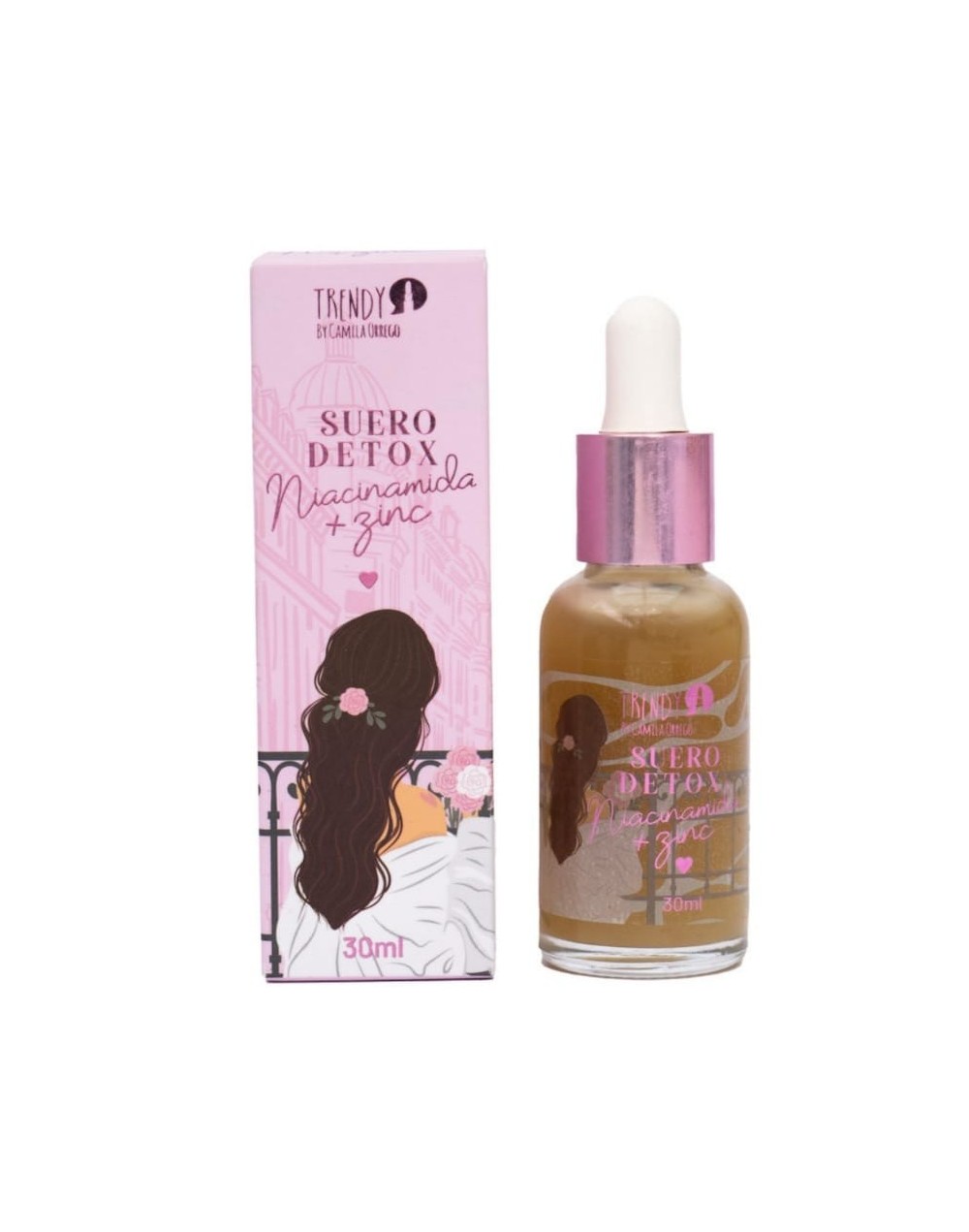 Suero Detox Niacinamida  Zinc Trendy