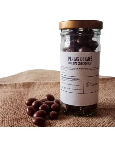 Perlas de café recubiertas de cacao al 70