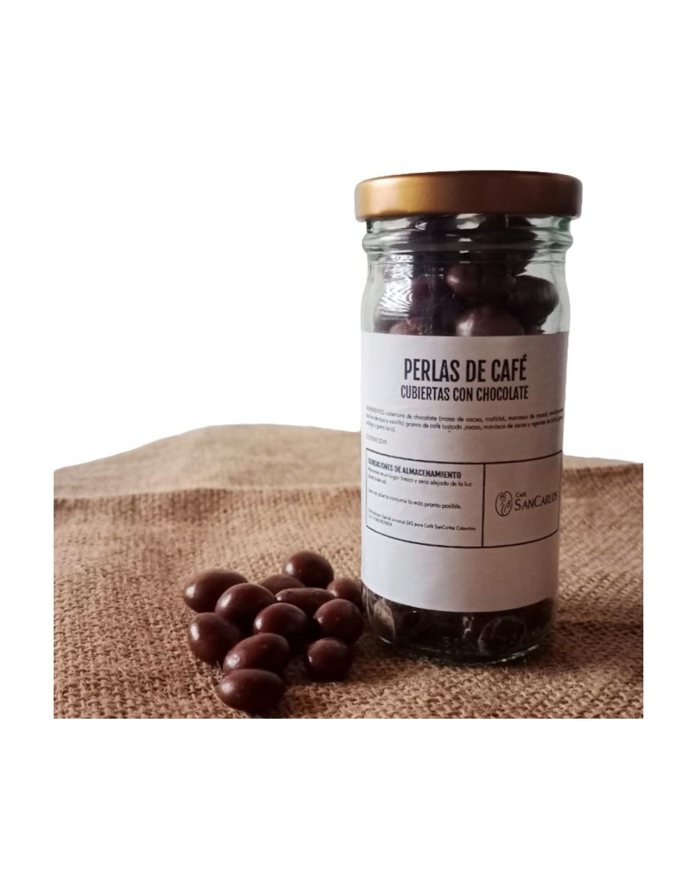 Perlas de café recubiertas de cacao al 70