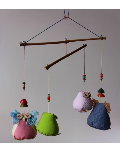 Móvil de Búhos infantil Ref 005