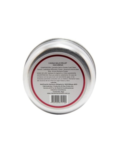 Ungüento relajante de cannabis Macarena 60gr