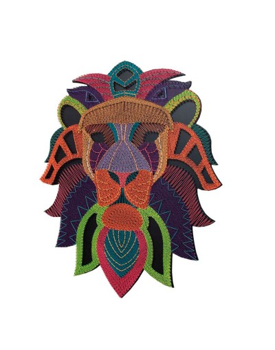 Totem león neon