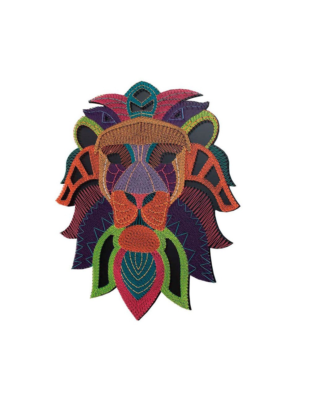 Totem león neon