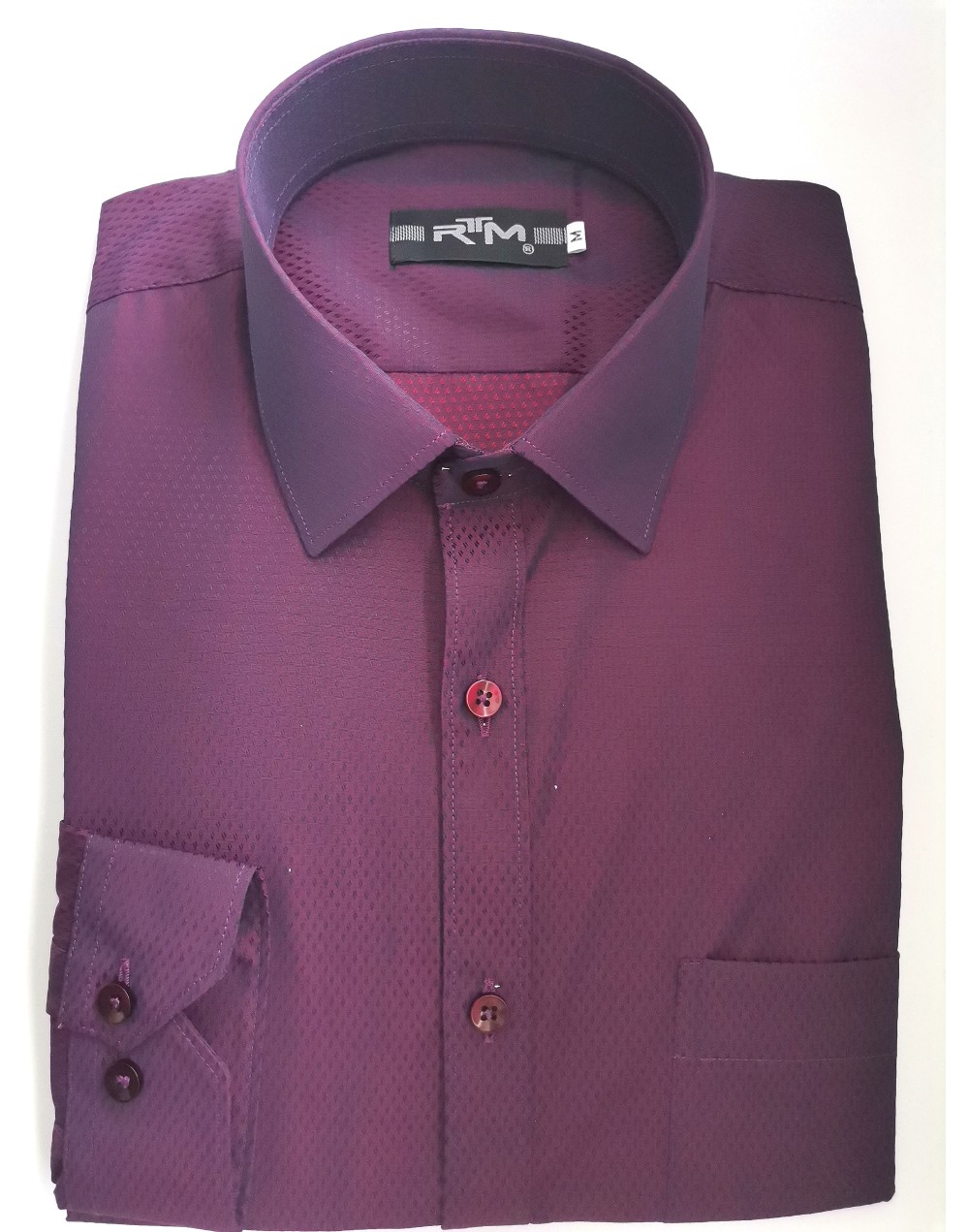 Camisa vinotinto 