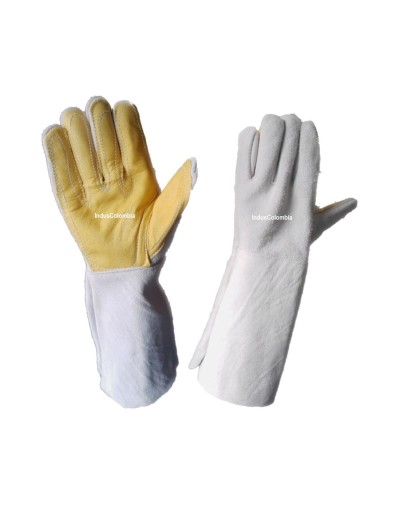 Guantes Carnaza Reforzado Vaqueta Extralargo