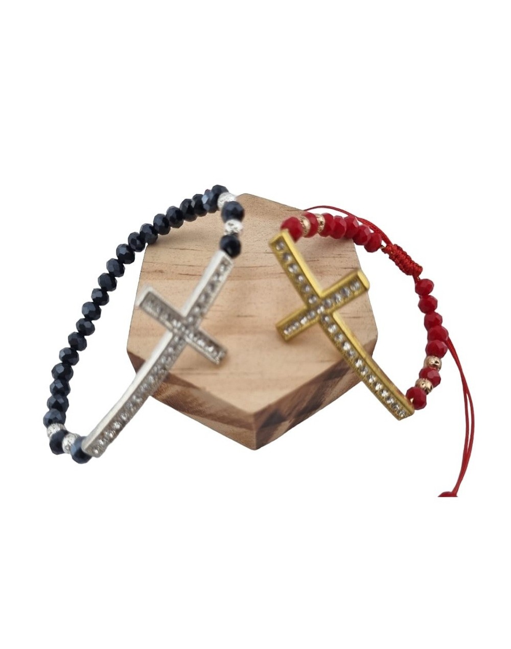 Pulsera cruz circones fantasìa