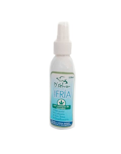 Loción fría en spray de Cannabis D´Selva 120ml