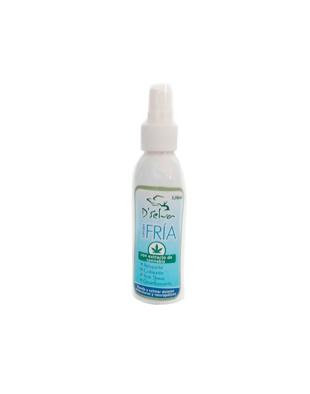 Loción fría en spray de Cannabis D´Selva 120ml