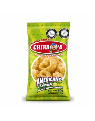 Chirros americano limón x30grs