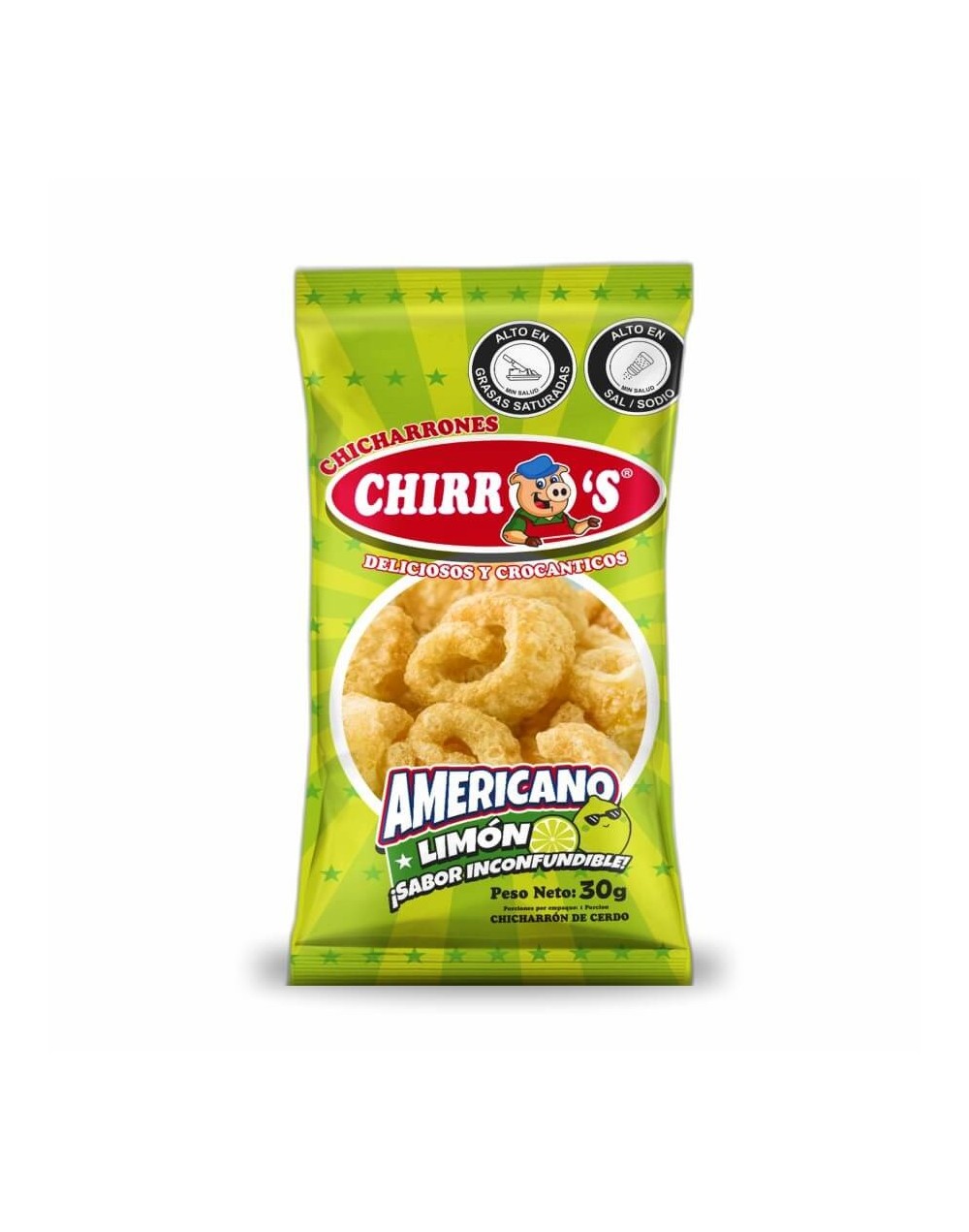 Chirros americano limón x30grs
