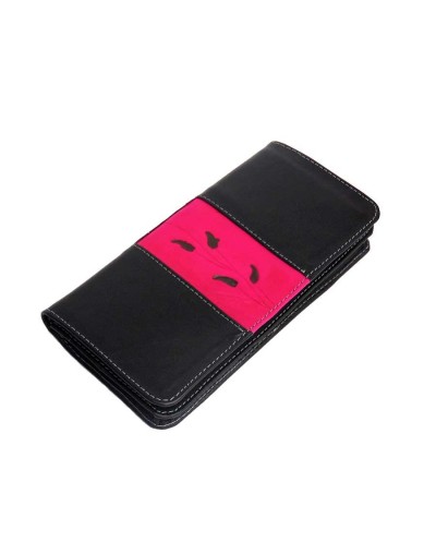 Billetera en cuero artesanal para mujer 