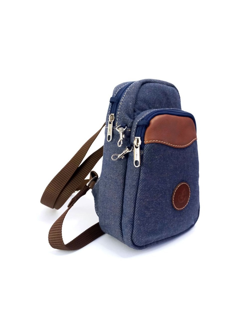 Riñonera manos libre para tablet 8” azul jean