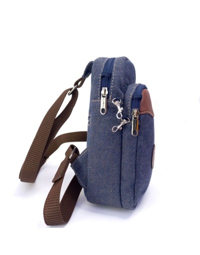 Riñonera manos libre para tablet 8” azul jean