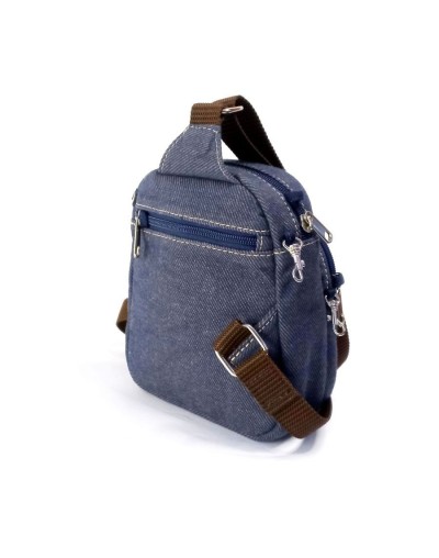 Riñonera mini azul tipo jean