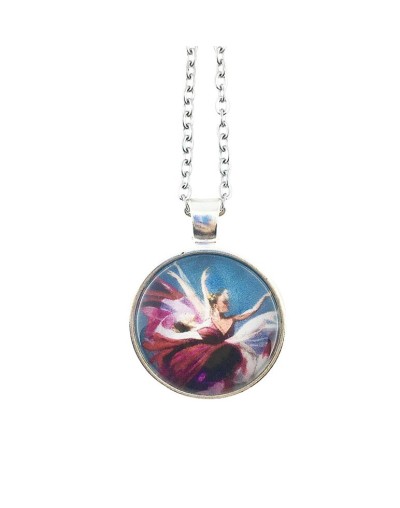 Collar bailarina morada