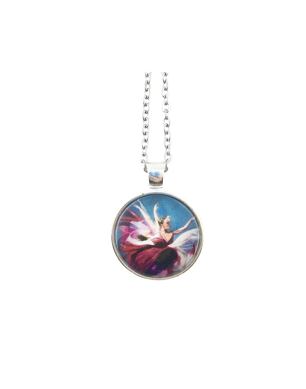 Collar bailarina morada