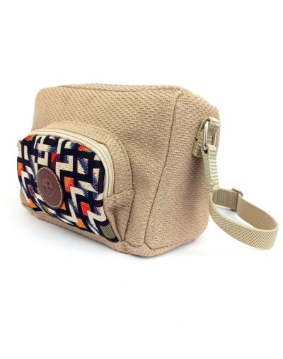 Cross body beige laberintos