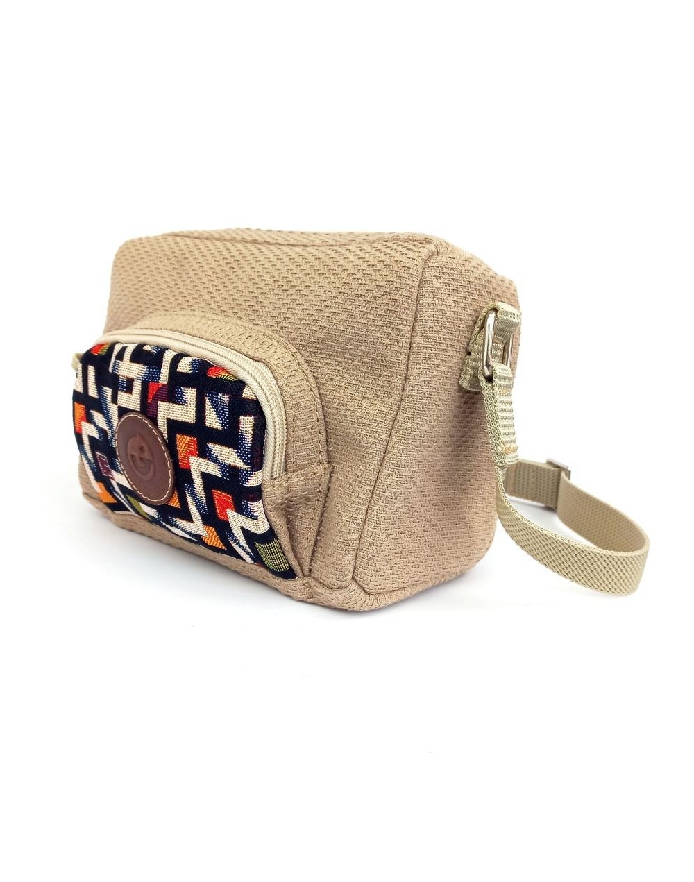 Cross body beige laberintos