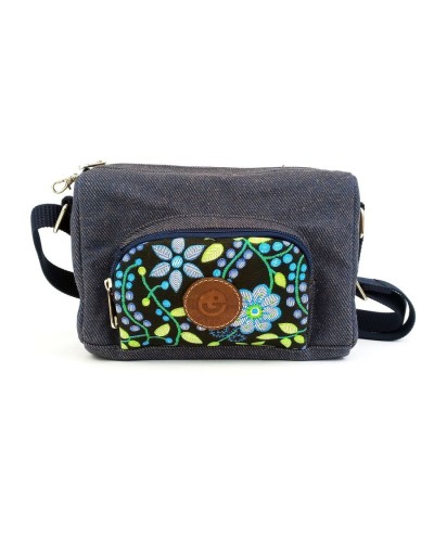 Cross body azul jean herbario