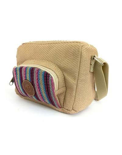 Cross body beige tikuna