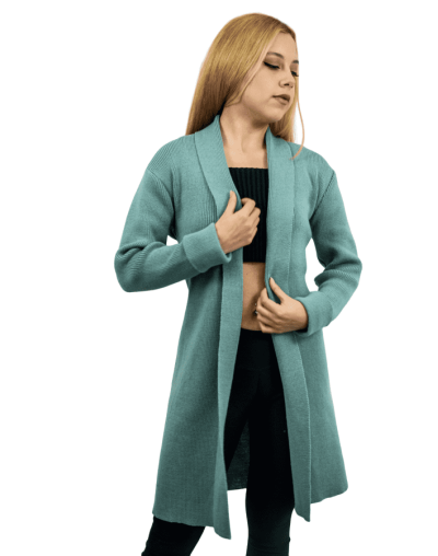 Gabán Solapa Mujer | Abrigo Tejido Elegante en Algodón | Tejidos Alcor