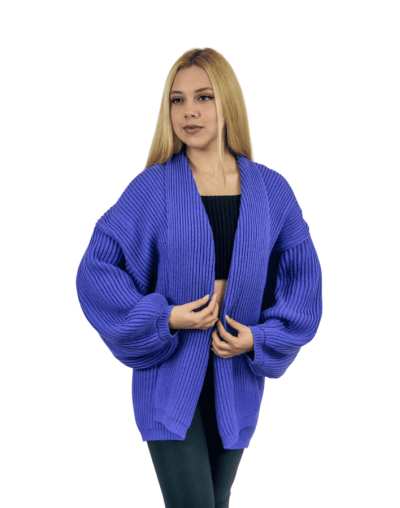 Gabán Punto Inglés Tejido Mujer | Abrigo Artesanal en Algodón | Tejidos Alcor