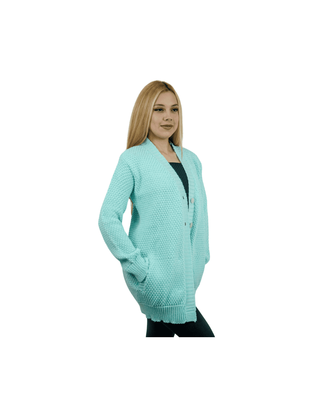 Saco Señorial Tejido Mujer | Cardigan Elegante en Algodón | Tejidos Alcor