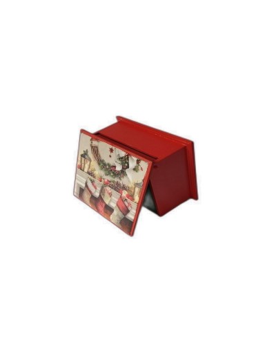 Caja corona navideña