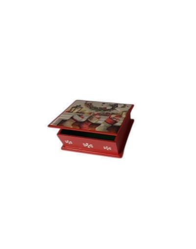 Caja corona navideña