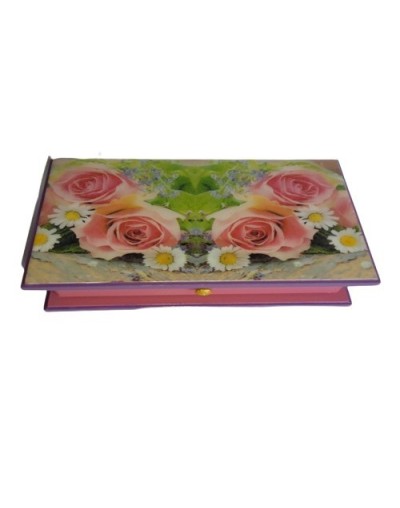 Joyero rosas rosadas 