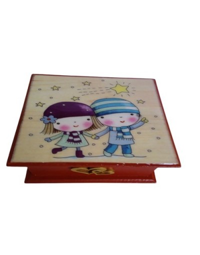 Caja pareja dentro las estrellas