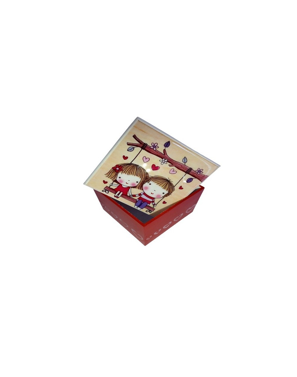 Caja pareja en columpio