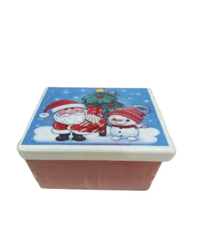 Caja papá noel animado pequeña