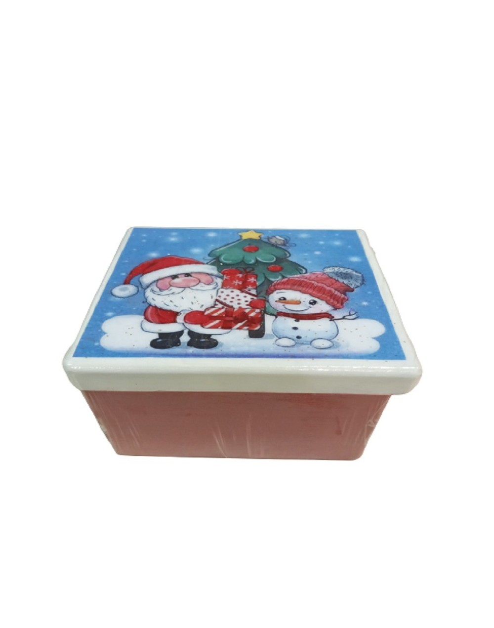 Caja papá noel animado pequeña