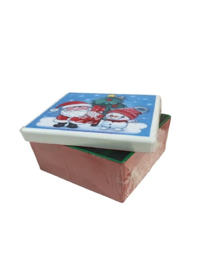 Caja papá noel animado pequeña