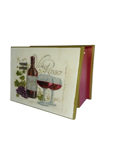 Servilletero vino rosso