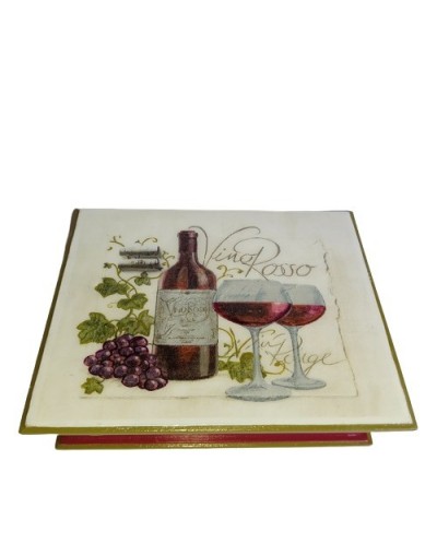 Servilletero vino rosso