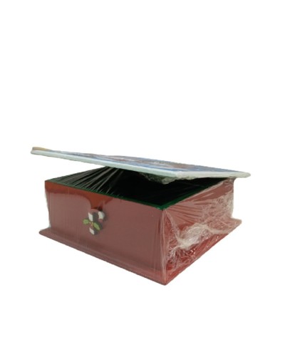 Caja papá noel animado mediana