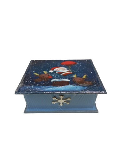 Caja navideña nocturna 