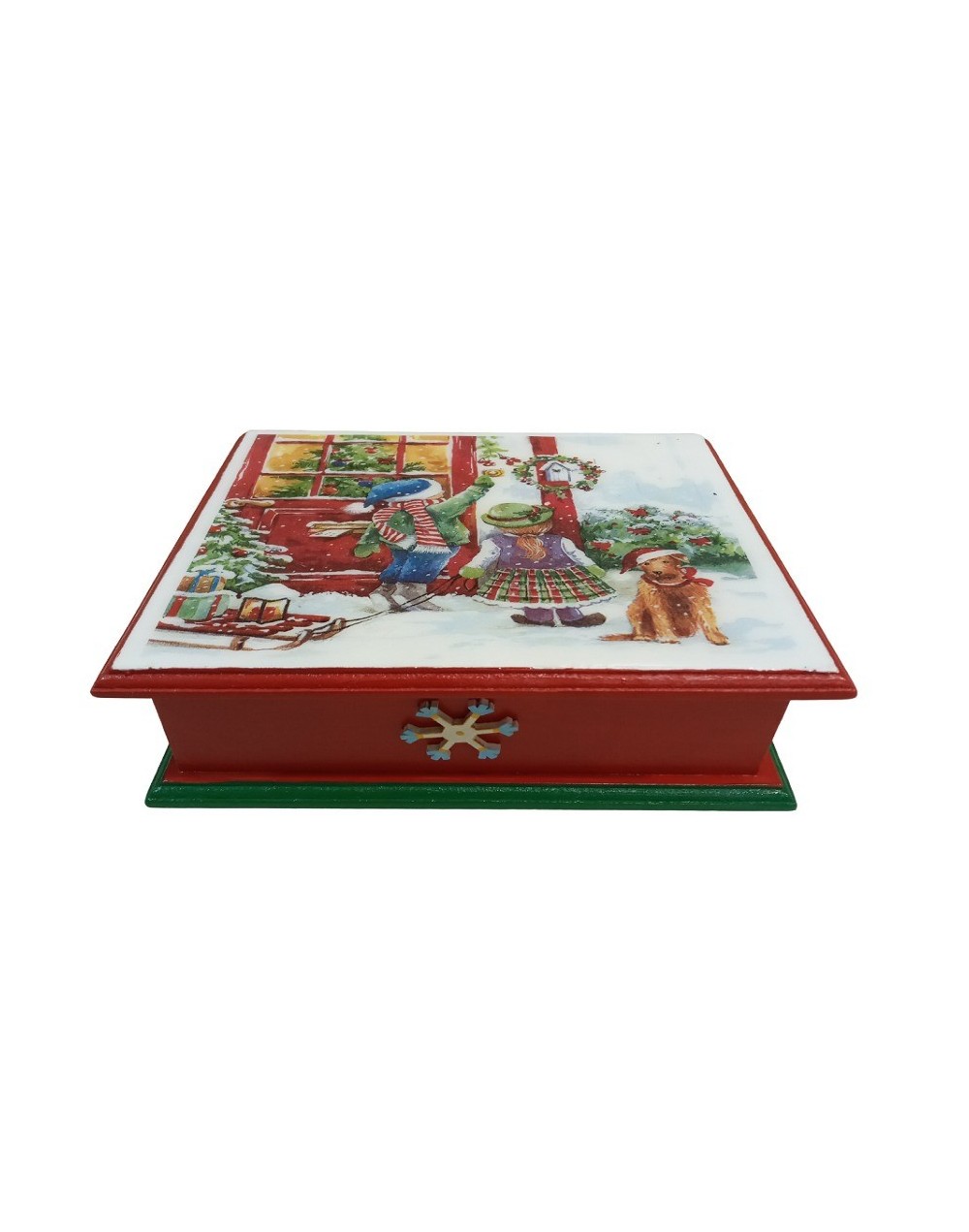 Servilletero niños en navidad