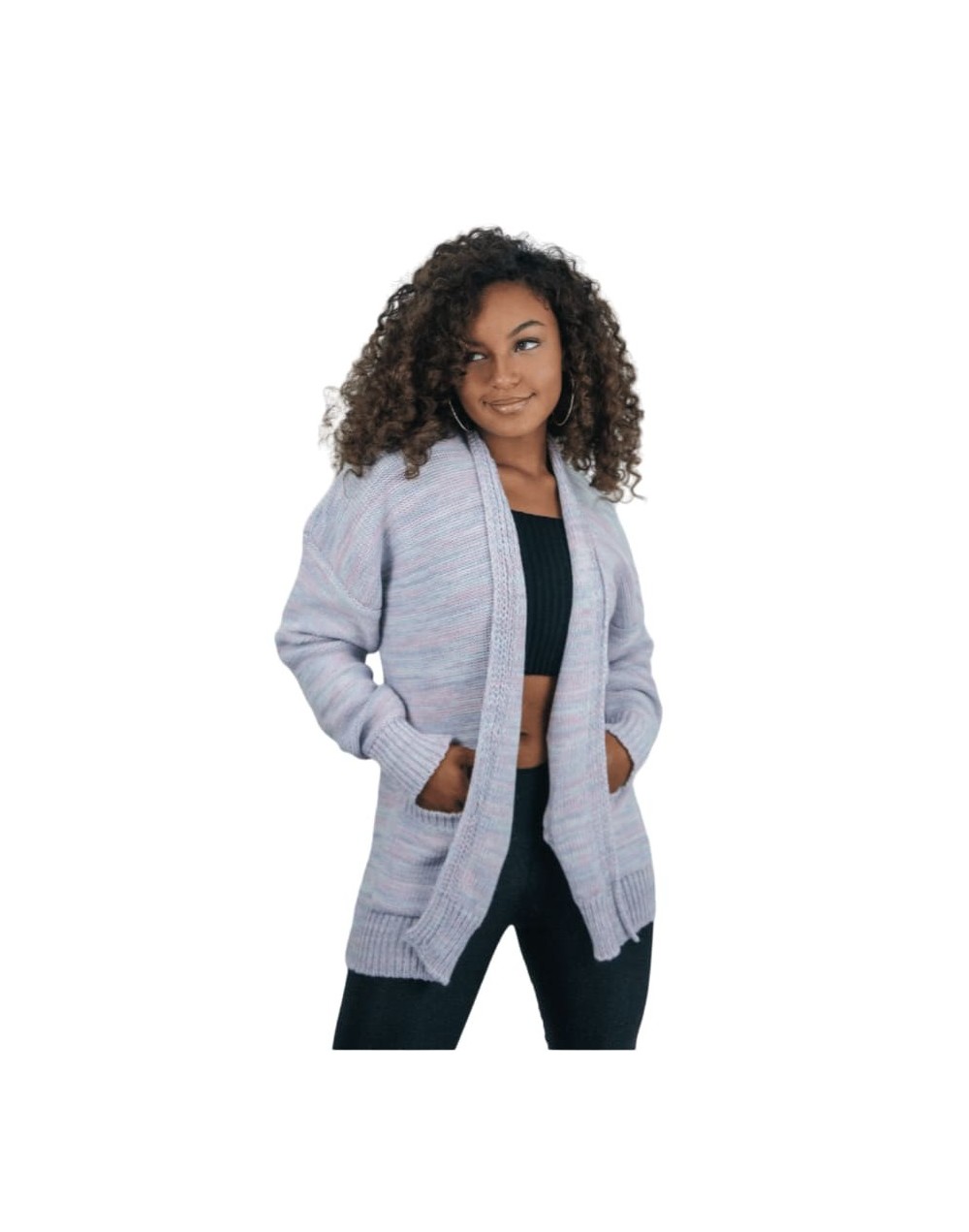 Cárdigan Tejido Plano Mujer | Suéter en Algodón Artesanal | Tejidos Alcor