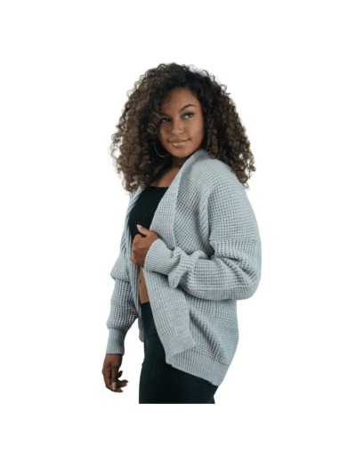 Cárdigan Tejido para Dama en Algodón | Suéter Artesanal Mujer | Tejidos Alcor