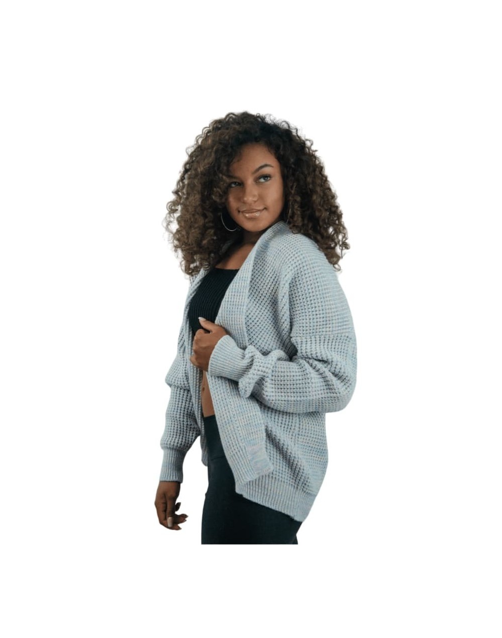 Cárdigan Tejido para Dama en Algodón | Suéter Artesanal Mujer | Tejidos Alcor