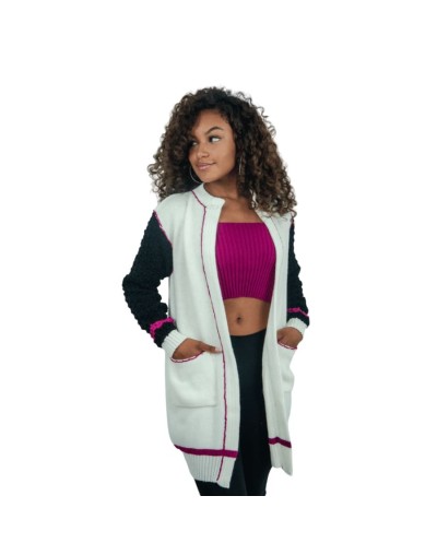 Gabán Bordado Mujer | Abrigo Tejido Artesanal en Algodón | Tejidos Alcor