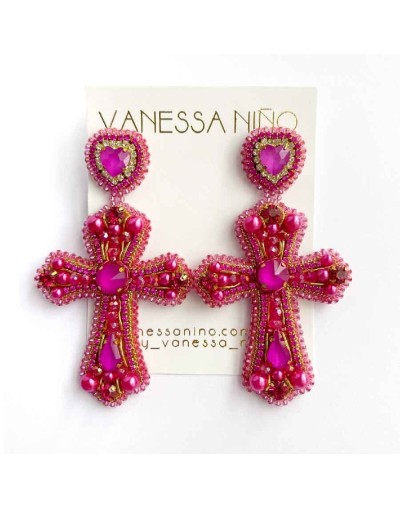 Aretes chiara fucsia