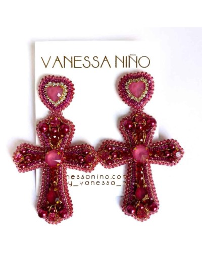 Aretes Chiara Vinotinto 