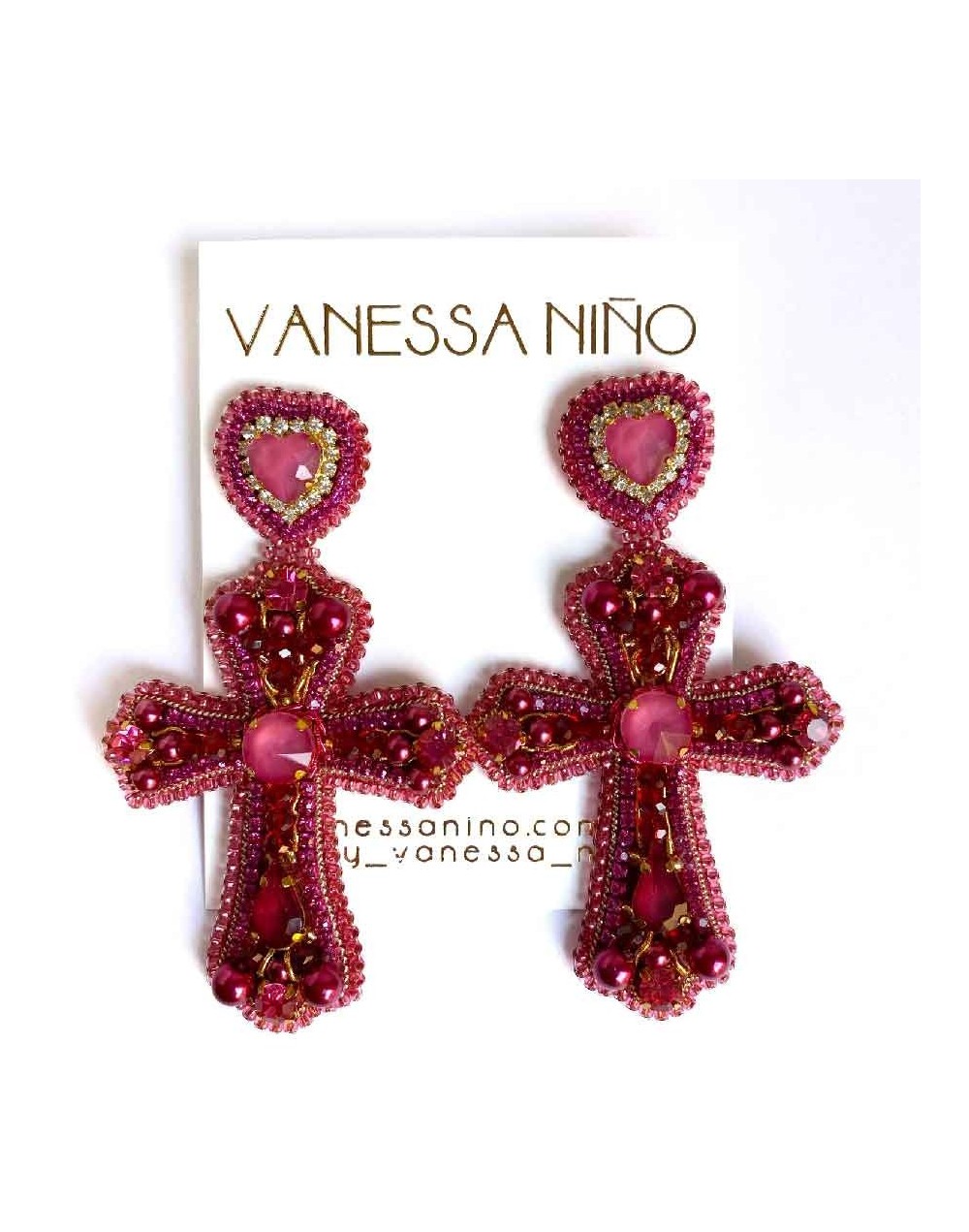 Aretes Chiara Vinotinto 
