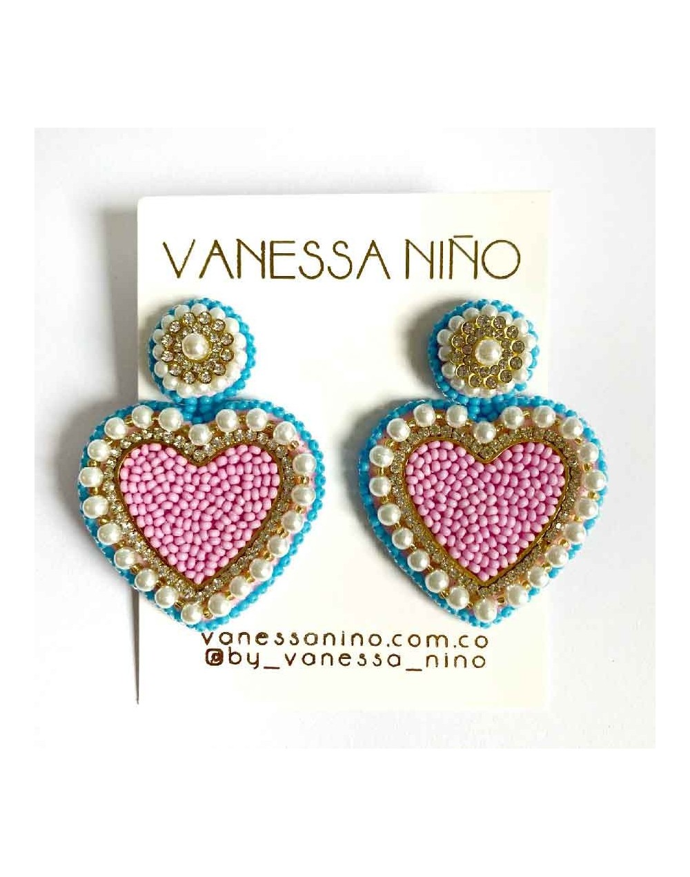 Aretes lory rosado 
