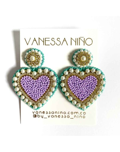 Aretes Lory Lila